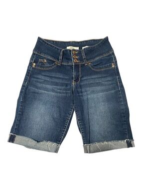 YMI Dark Blue Wanna Betta Butt Denim Jean Shorts